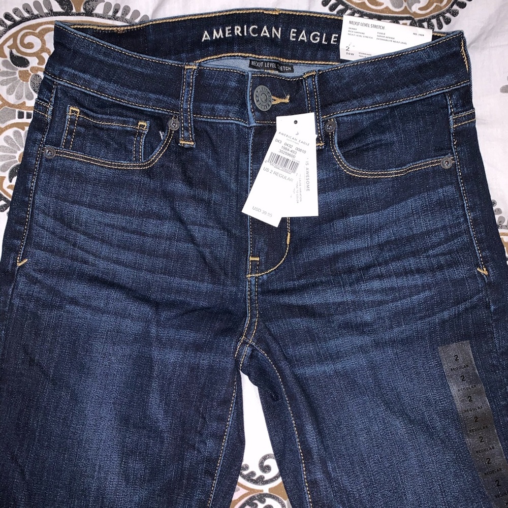 American Eagle dark wash skinny jeans - Picture 3 of 4
